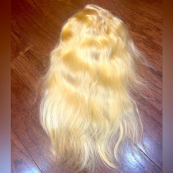 zala Hair U Part 0 Human Hair Platinum Blonde 613 Wavy 20 Hair